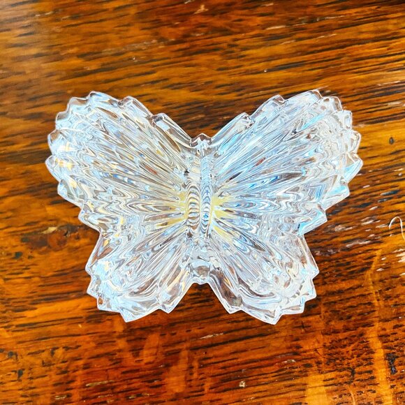 Gorham Other - FREE GORHAM West Germany Butterfly crystal trinket box